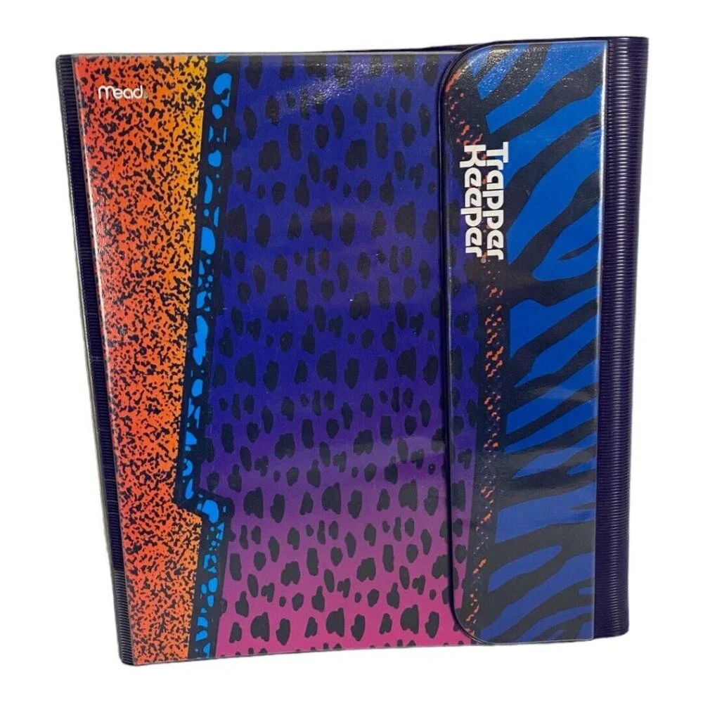 Mead Trapper Keeper Retro Vintage 80's Vibe Collection Animal Print Leopard